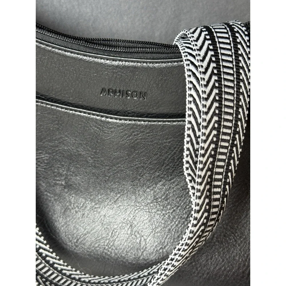 Set of 2 - APHISON Vegan Leather Crossbody Purse with Adjustable Crossbody Strap